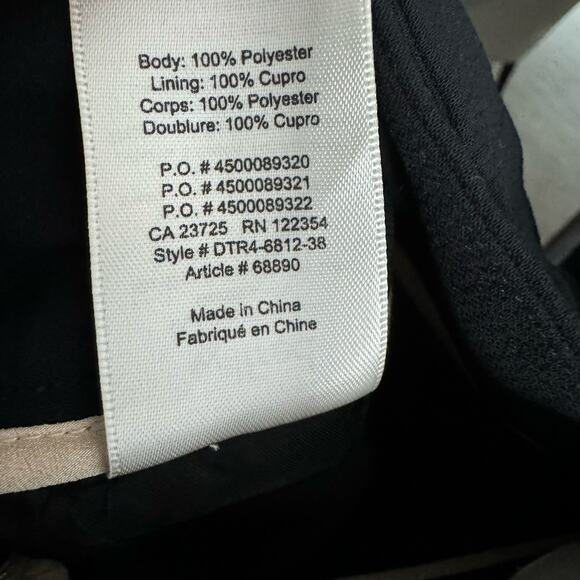 Wilfred Anna Highw Waist Belted Straight Leg Pants Trouser Black Sz. 0 - Picture 12 of 12